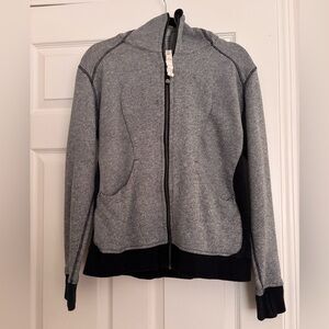 Lululemon Gray and Black Zip-Up Jacket